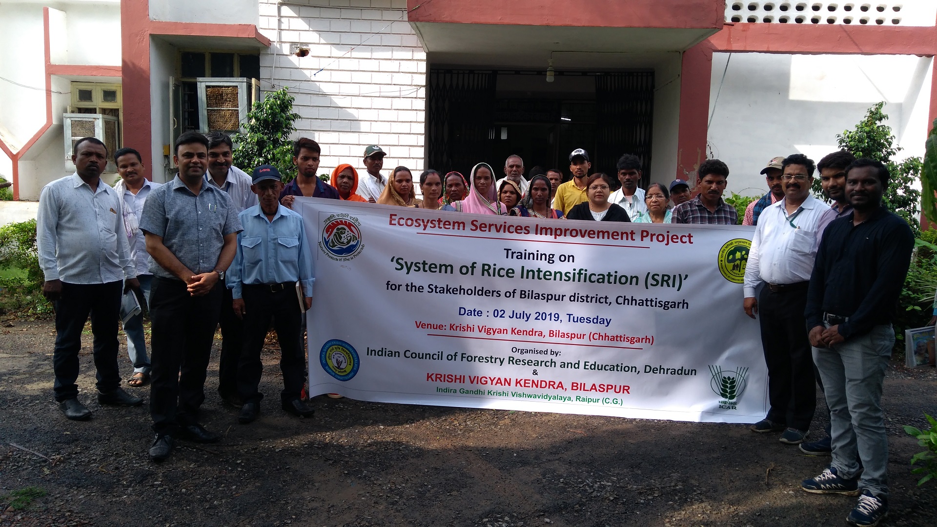 Training on System of Rice Intensification 2 Jul 2019 , KVK Bilaspur